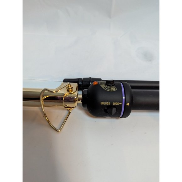 Hot Tools Pro 24K Gold Plated Curling Iron Wand Long Lasting Heat 1/2" 8' Cord - Picture 5 of 7